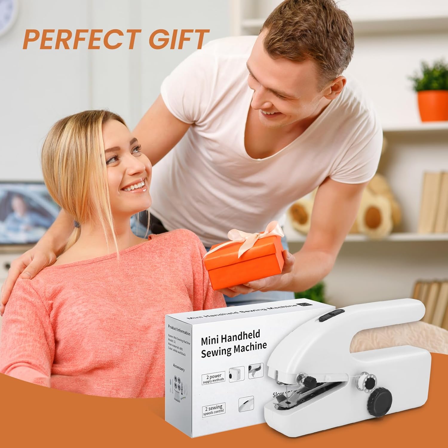 Handheld Sewing Machine for Beginners, Portable Mini Sewing Machine with Two Speed Modes, Easy to Operate and Fast Stitch Suitable for Clothes, Fabrics and Quick Home Repairs - Image 7