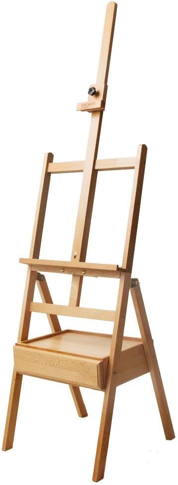 Mont Marte Signature Box Floor Easel, Beech Wood 43.5 x 44 x 150 cm (LxWxH), 17.13 x 17.32 x 59.1"