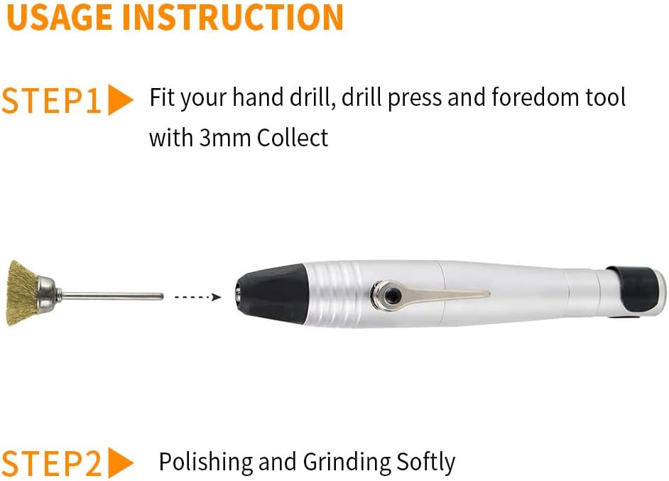 Yasumai60 Pcs Polishing Buffing Abrasive Buff Wheel Cloth Wheel Set Cotton Felt Mounted Mandrel for Rotary Tool and Brass Wire Brush Wheels for Jewelry and Watch Clean Tools-1/8 Inch Shank - Image 5